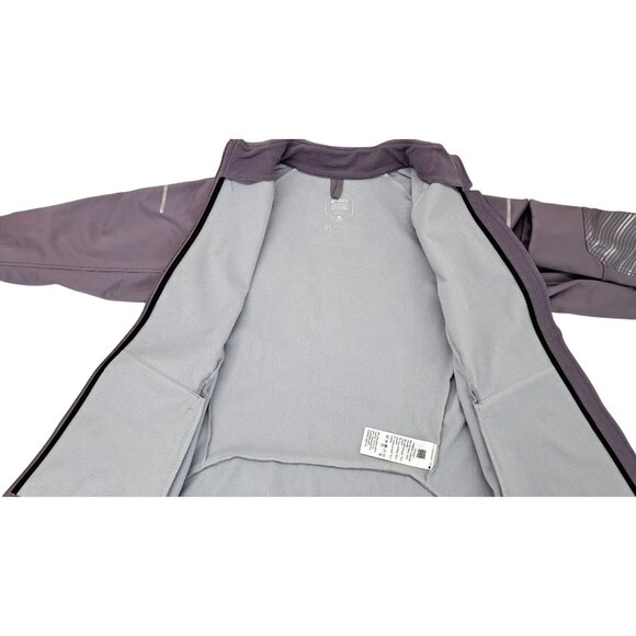 Asics Lite Show 2 Jacket Purple Reflective Thumbhole Running Active Women Medium - Picture 7 of 12